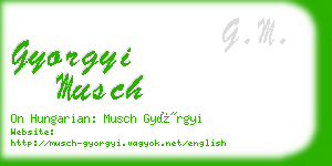 gyorgyi musch business card